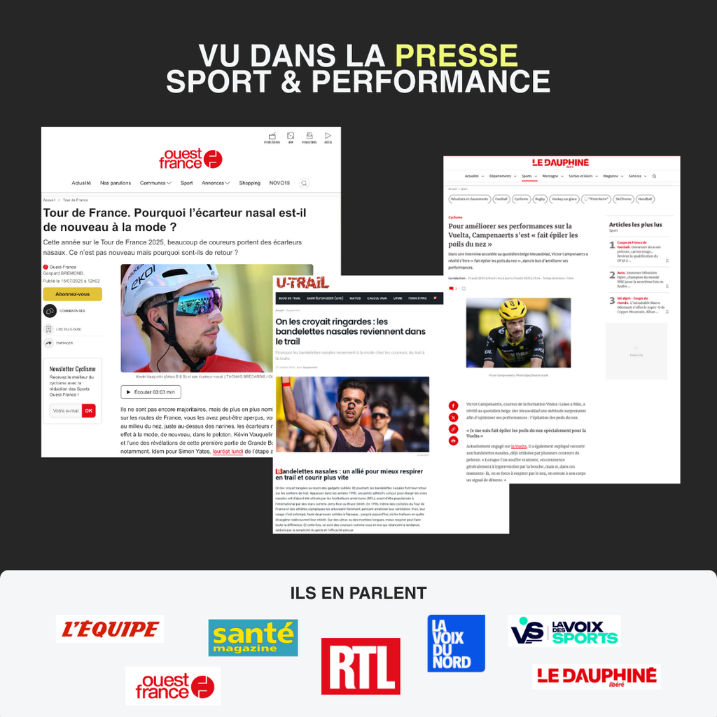 Bandes nasales Sport Haute-Performance