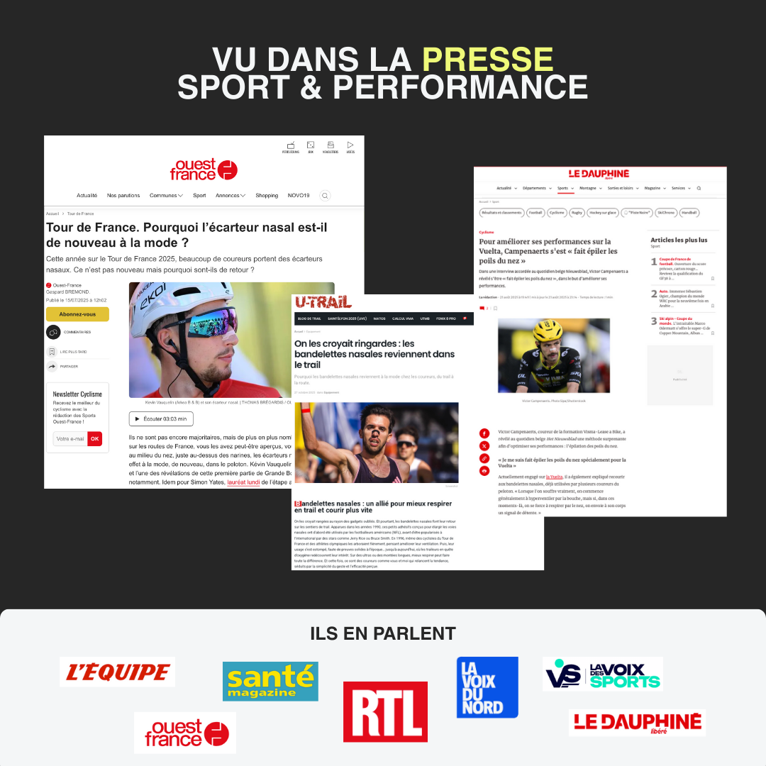 Bandes nasales Sport Haute-Performance